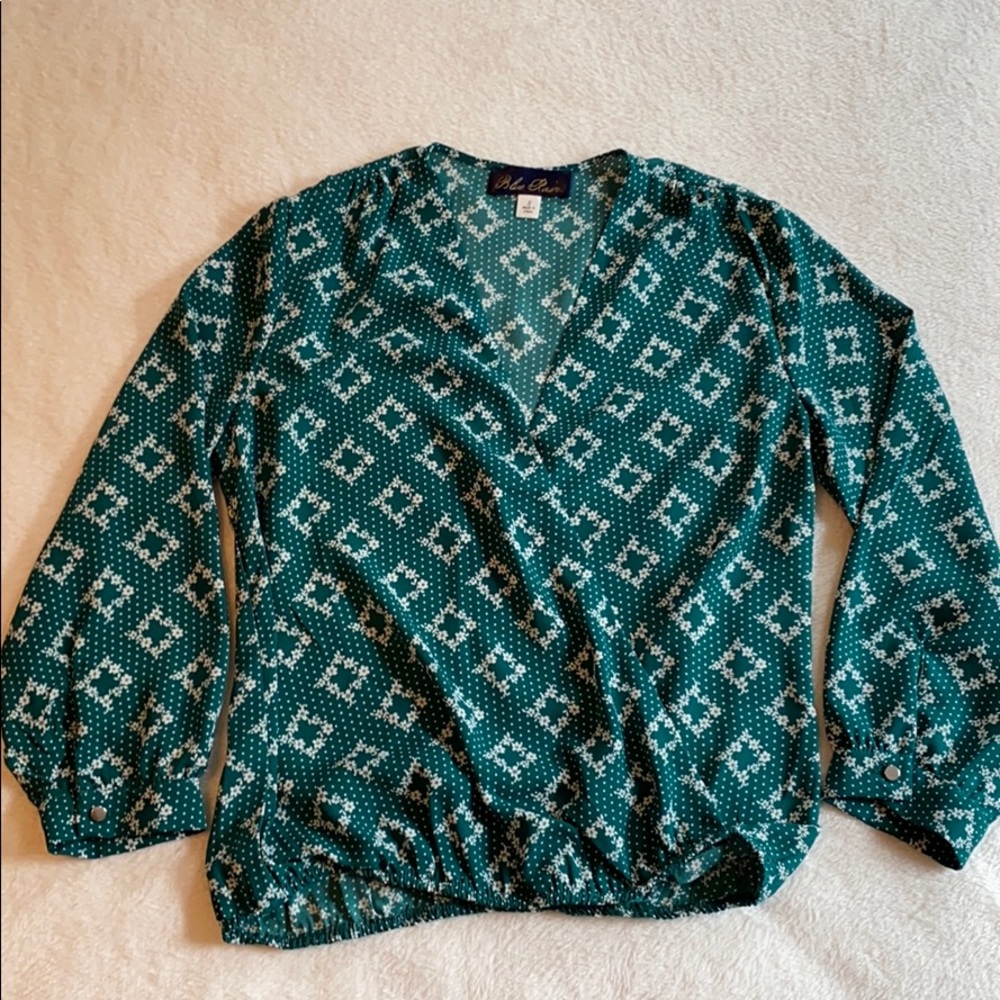 Forrest Green Polyester Blouse